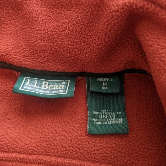 L.L.Bean Women's Fleece Full Zip Jacket - Picture 4 of 6